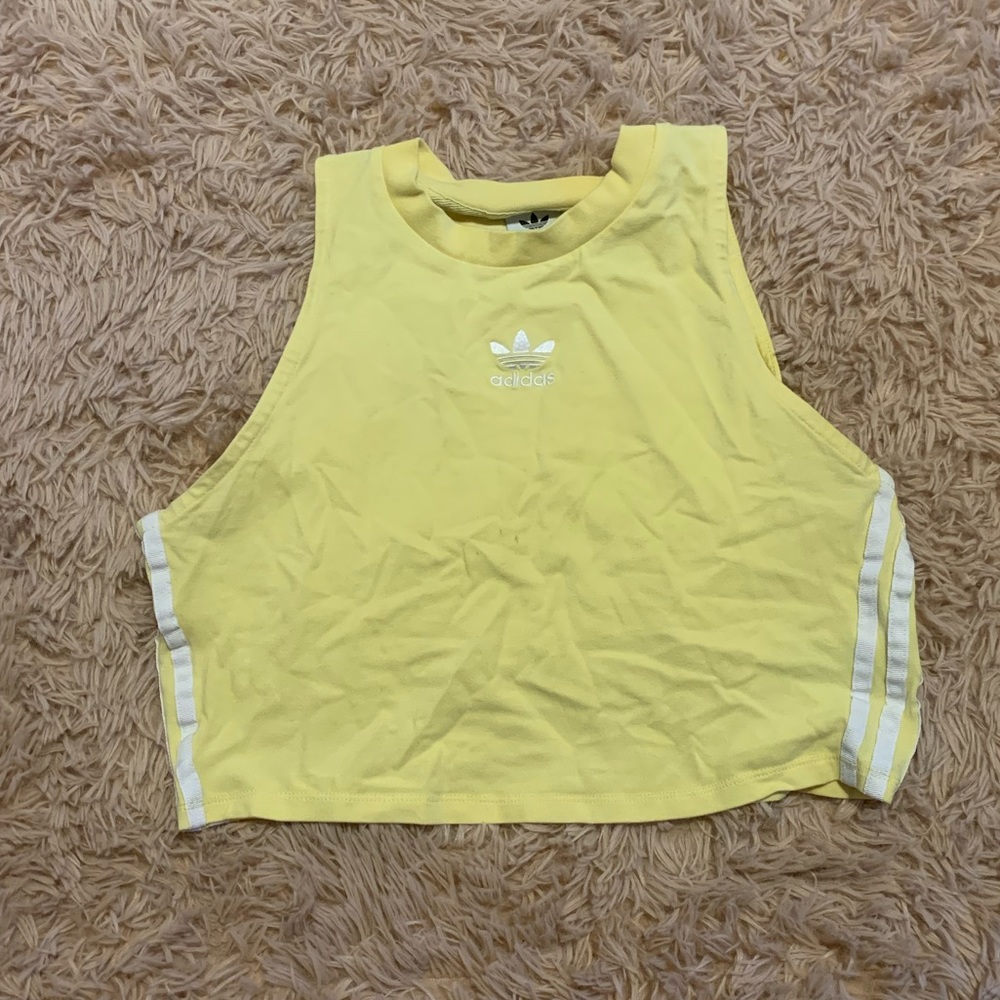 Adidas Originals Yellow Cropped Top